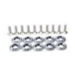 Addco Racing 10PC M6 CNC Billet Aluminum Bolt Dress Up Kit (Grey)