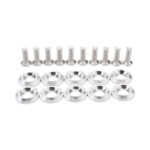 Addco Racing 10PC M6 CNC Billet Aluminum Bolt Dress Up Kit (Silver)