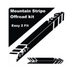 Mountain Stripe Design Door Vinyl Stripe Sticker Kit