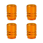 Anodized Orange Wheel Valve Caps