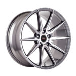 17" A-Line Baltic 4/100 & 4/108 Gunmetal Machine Face Alloy Wheels