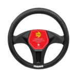 MOMO Street Black & Grey Steering Wheel Cover Small (365mm-379mm)