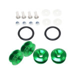 Universal Aluminum JDM Quick Release Fasteners For Bumpers (green)