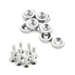 Engine Bay Dress Up Bolts M6 Aluminum Fasteners - 10piece set (Silver)