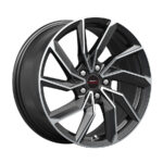 15" A-Line Recoil 4/100 Black Machine Face Alloy Wheels