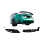 Gloss Black 2piece Rear Side Cardnards for Bmw G80 3 Series (non-oem)