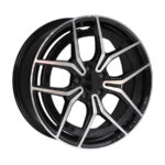 19" 452 5/112 Black Machine Face Alloy Wheels