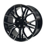 19" Zoom BH2043 5/120 Black Machine Face Alloy Wheels