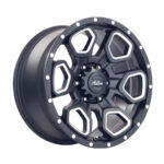 17" A-Line Summit Satin Black Milled 6/139 9j ET25 106.2 1000kg Load Alloy Wheels