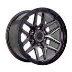 17" A-Line bounty 6/139 Titanium Black Lip Alloy Wheels
