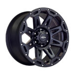 20" A-Line Duke 6/139 Silk Black Alloy Wheels