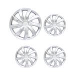 13" Satin Silver Trim Wheel Cap Covers (set of 4)