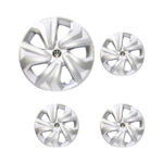 14" WK Series Silver & Carbon Fibre Design Wheel Caps (Set of 4)