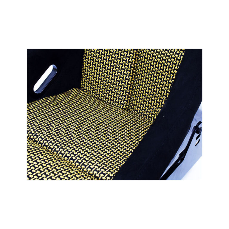 Sport Seat 'MO' - Black/Red/White - Non-reclinable Fibreglass Back-res