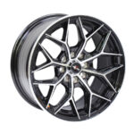 14" Racing Hart Venom 4/100 & 4/108 Gloss Black Machine Alloy Wheels