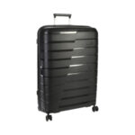 Cellini Microlite 75cm Check-in Spinner + Free Ergo Neck Pillow - Black