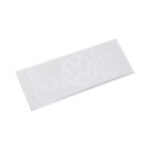 VW Bug Life White Vinyl Sticker - 12x5cm