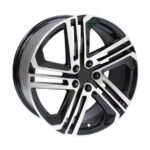 17" GR5211 5/100 Black Machine Face Alloy Wheels