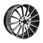 19" GR9730 5/112 Black Machine Face Narrow & Wide Alloy Wheels