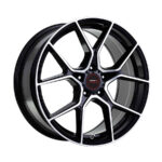 18" A-Line Master 5/114 Black Machine Face Flow Forming Alloy Wheels