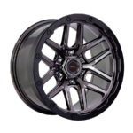 20" A-Line Bounty 6/139 Titanium Black Lip Alloy Wheels