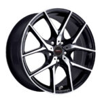 15" A-Line Tatum 4/108 Black Machine Face Alloy Wheels