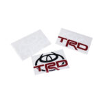 Toyota TRD Bull-Horn Design Vinyl Sticker (Black & Red) 10x10cm