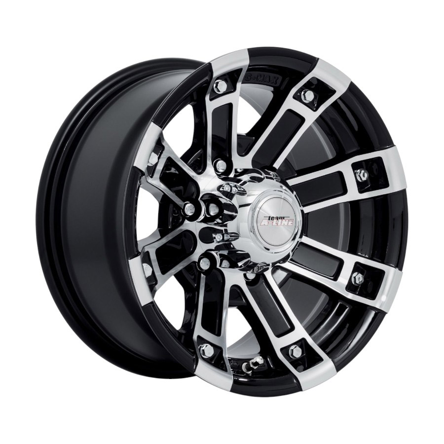 Lynx-BKMF 15" A-Line Lynx 6/139 Black Machine Face ET0 Alloy Wheels - Image 1