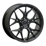 19" Flowtec F125I01 5/112 & 5/114 Full Polish Black Matt Alloy Wheels