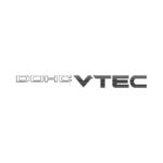 Vinyl Sticker with V-tech DOHC 16v Design - Black (30x4cm)