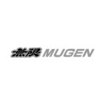 Vinyl Sticker with Mugen Japenese Text - Silver & Black