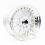 17" TTR 257 4/100 & 5/100 Silver with Gold Rivets Alloy wheels