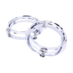 Universal Mounting Bracket for 7" Headlights/Spotlights (silver) - pair