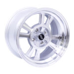 15" YKW 5030 4/100 Silver Face Alloy Wheels