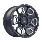 18" A-Line Summit 6/139 Stealth Black Milled Heavy-Duty Alloy Wheels