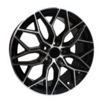 17" Racing Hart Hawk 5x100 Black Machine Face Alloy Wheels