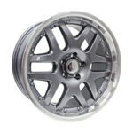 17" TR S1503 5/100 Gunmetal Machine Face Alloy Wheels