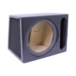 12" Single Subwoofer Enclosure with Vinyl Trim & Slotted Port (Black)