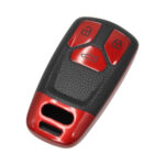 Rubber Key Cover For Audi Keys (Black & Metallic Red)