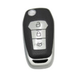 Rubber Key cover for Ford (Black & Silver)