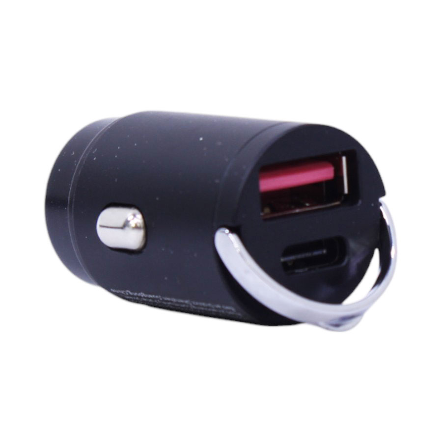 XST-01-100w USB Mini Car Charger with USB-C and USB-A Ports 100w - Image 1