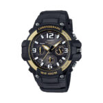 Casio MCW-100H-9A2VDF Chronograph 100m WR Black & Gold Trim Wristwatch