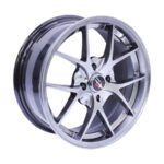 15" Racing Hart Faro 4/100 Hyper Black Alloy Wheels