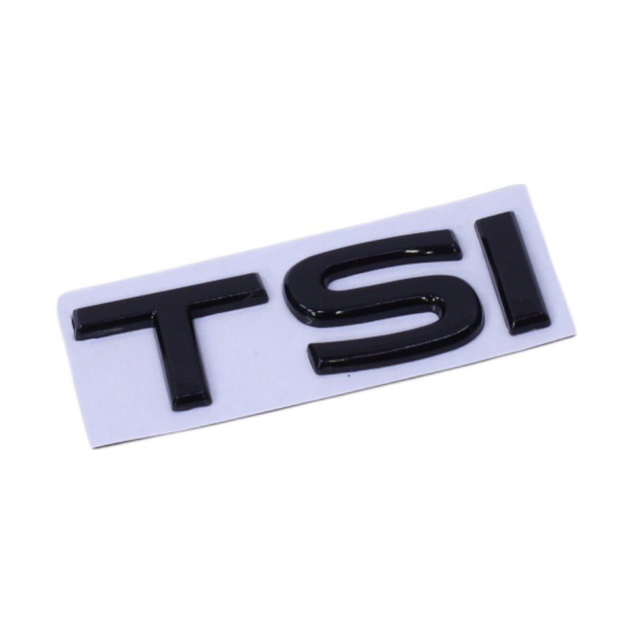 HSB155 BLK 6x2 Matt Black VW TSi Badge (6x2cm) - Image 1