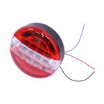Universal Round Trailer & Truck Tail Light - 20 SMD Red & White - 15cm Diameter