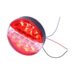 Universal Round Trailer & Truck Tail Light - 20 SMD Red & White - 15cm Diameter - Image 2