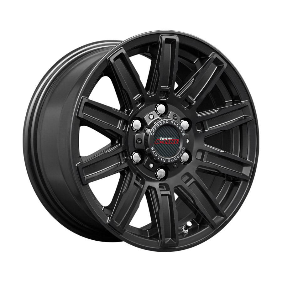 Tempo-VELVET-BLK-side 16" A-Line Tempo 6/130 Velvet Black ET45 Alloy Wheels - Image 1