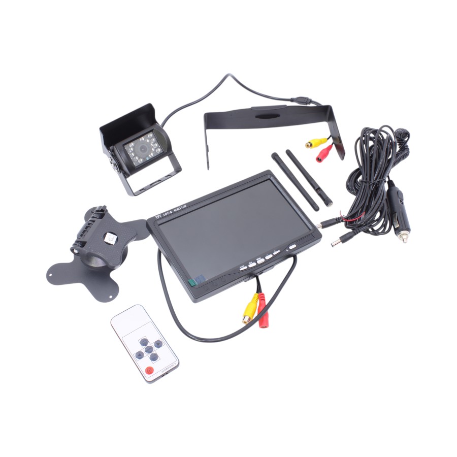 SJ-7027 7-Inch Wireless Waterproof Car Backup Camera System with HD TFT LCD Monitor - Image 1