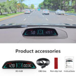 OBDH-B3 OBD2 Head-Up Display – Real-Time Speed, RPM, Temp, Voltage & Fuel Monitor - Image 6