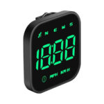 G4S Green GPS Head-Up Display – Compact Speedometer with Compass, Overspeed Alarm & Satellite Sync